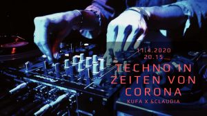 Techno in Zeiten von Corona Banner zur Veranstaltung